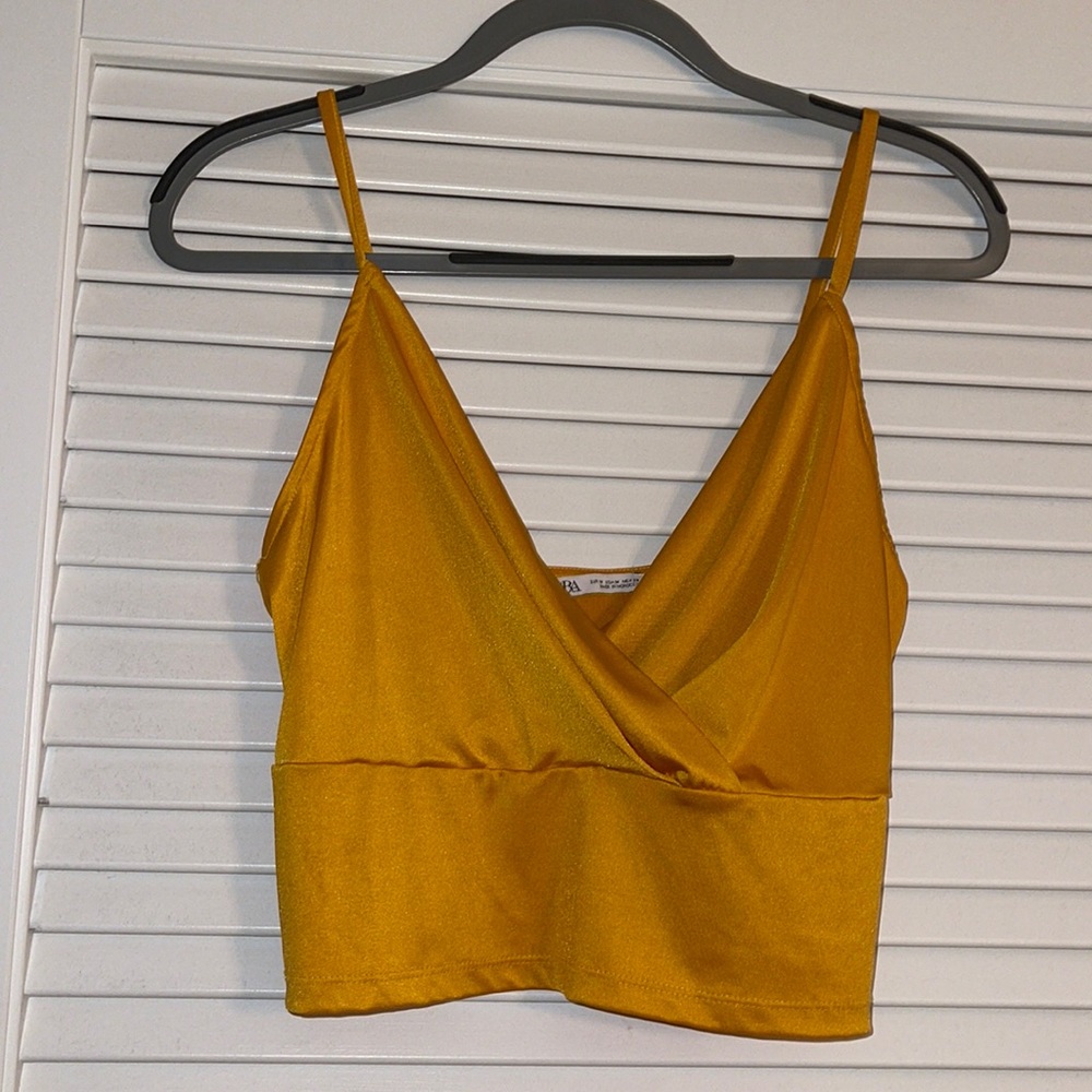 Satin Crop Top